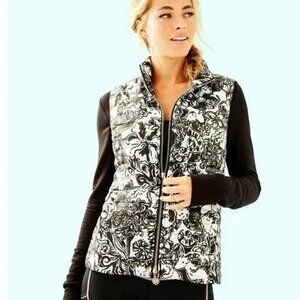 Lilly Pulitzer puffer zip up vest